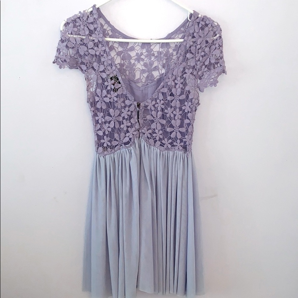 Xenia boutique lilac laced top dress